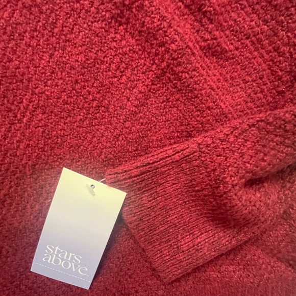 NWT Stars Above Women's Red Henley Top Sweater & Pants - XS - Picture 3 of 8